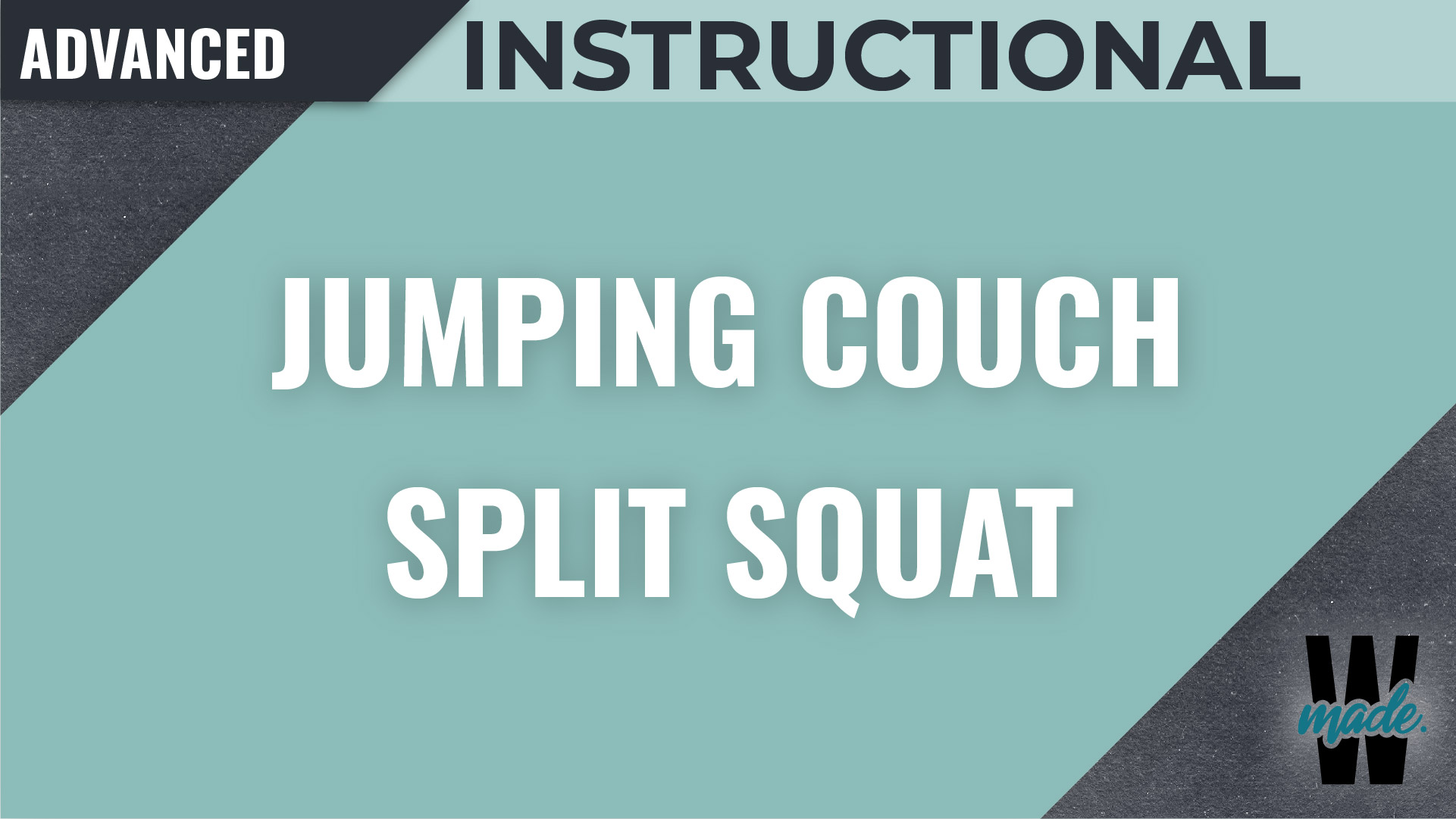 How To Do A Jumping Couch Split Squat Warrior Made