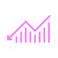 Downward Graph, Reduce Stress